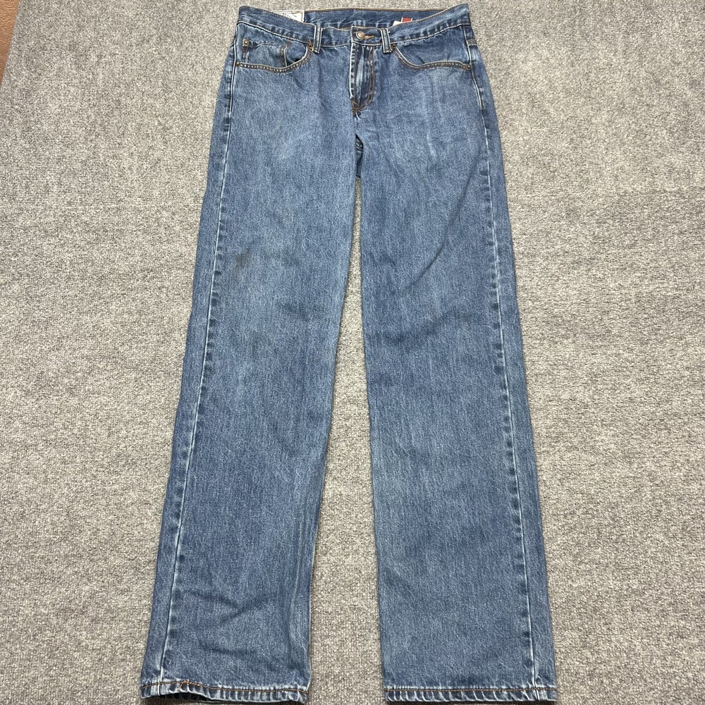 Stetson 1312 Jeans Mens 33x36 Blue Medium Wash Modern Straight Denim Pants